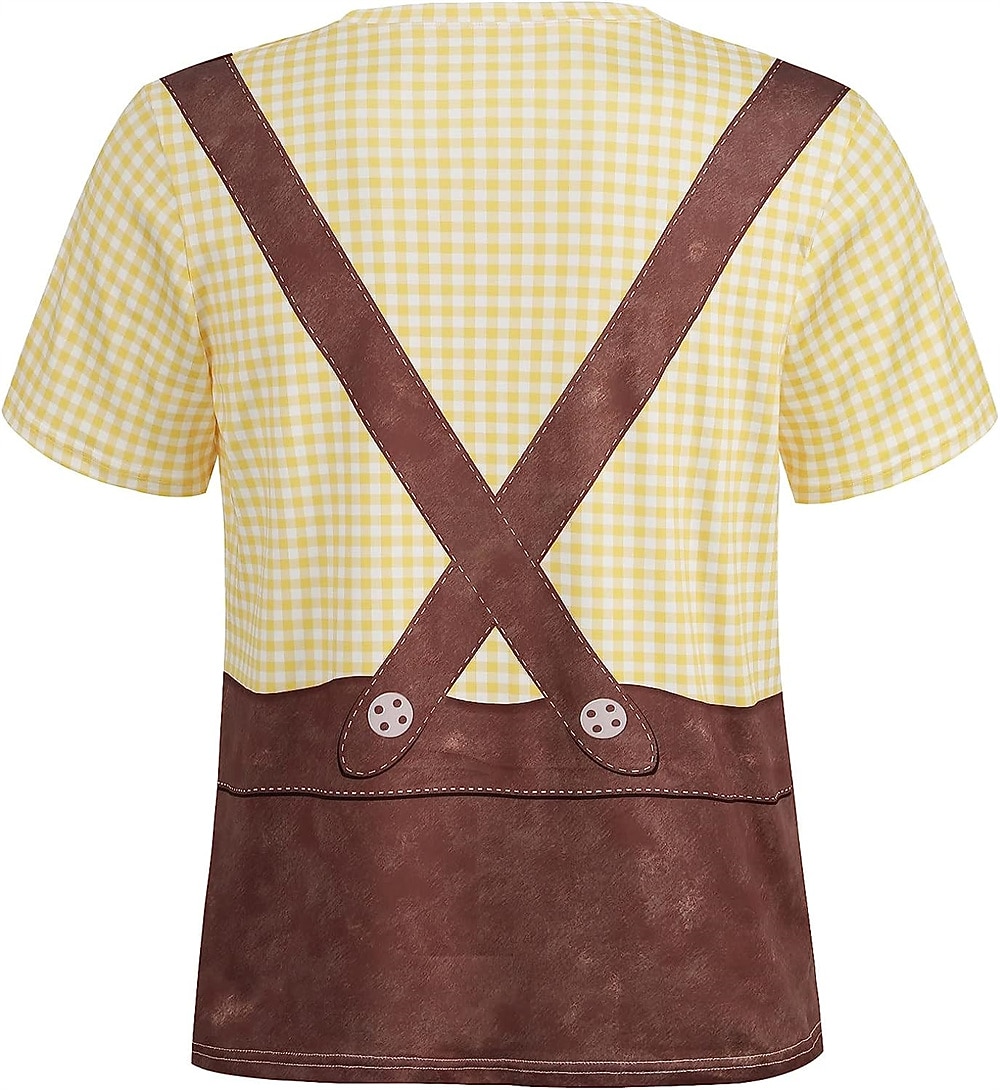 T-shirt Lederhosen 3D Bavarese Stile da Strada Corte Grafico per Per uomo Adulti Stampa 3D  per Birra Oktoberfest Feste Casual Quotidiano del 2026 a $17.49 –P3