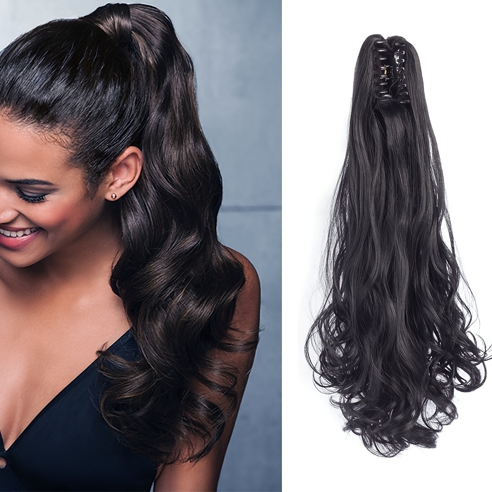 Gancio Code Classico / sintetico / Facile da indossare Capelli sintetici Pezzo di capelli Estensione capelli Ondulato / Onda naturale 22 pollici Festa / Serata / Da tutti i giorni / Da mare del 2025 a $14.49 –P6