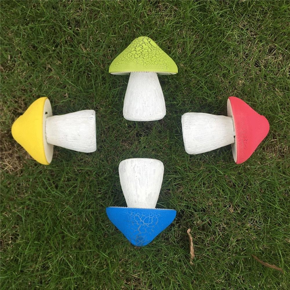 Lampada solare led luminescente grande fungo luce resina cambia colore giardino prato luce decorativa luce paesaggio luce del 2025 a $23.99 –P2
