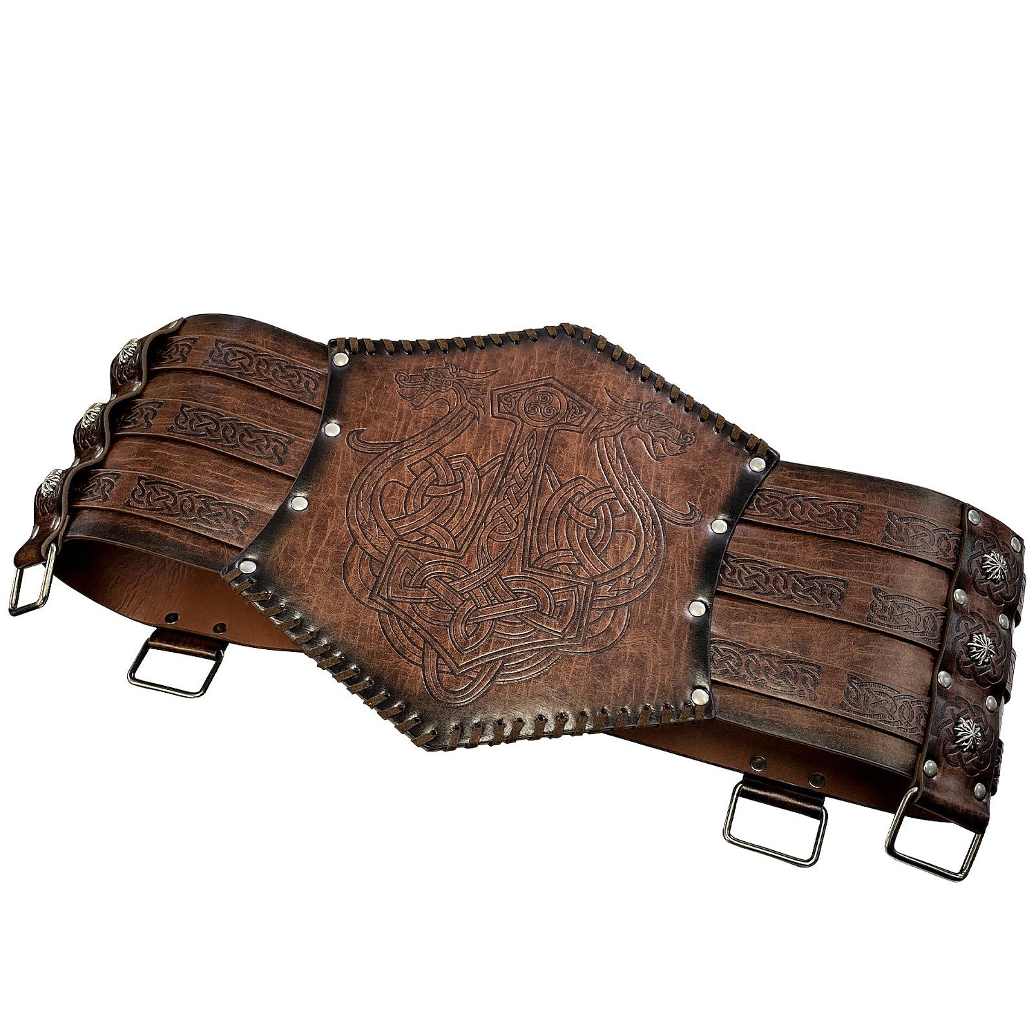 Warrior Knight Ritter Viking Celtic Knight Retro Vintage Punk & Gothic Medieval Renaissance 17th Century Cosplay Costume Masquerade Waist Belt Men's Women's Costume Vintage Cosplay Performance Stage 2025 - $40.99 –P7