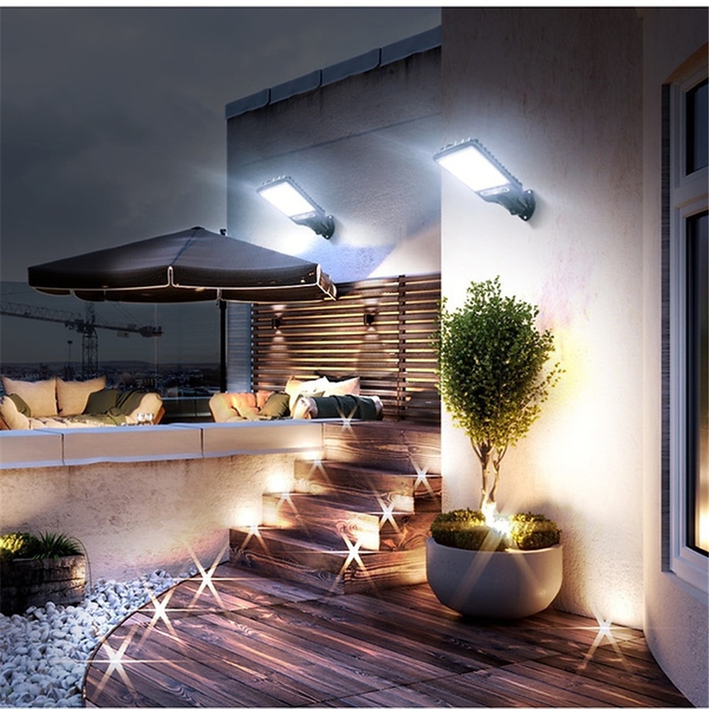 Solar Outdoor Wall Lamp Street Lamp LED Waterproof and Energy-Saving Used for Remote Control Waterproof and Motion Sensor Lighting of Courtyard Garden Terrace 2025 - $26.99 –P5