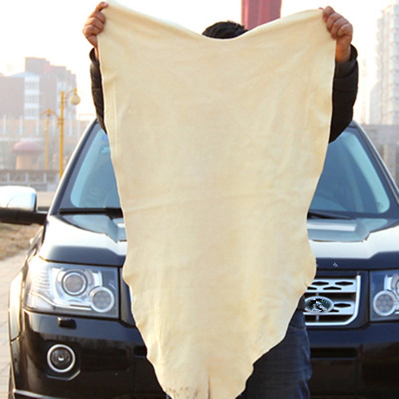 Toalhas de lavagem de carro de couro de camurça natural Super absorvente, pano de limpeza de janela de carro, secagem rápida, toalha de lavagem de carro de 2025 por $12.99 –P3