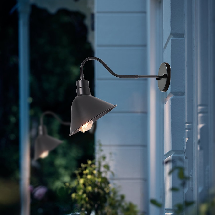 Candelabro de parede de pescoço de ganso de luz de celeiro externo/interno ip65 à prova d'água montagem em parede de fazenda vintage luminária exterior preto fosco para varanda frontal, casa, garagem, de 2025 por $165.99 –P4