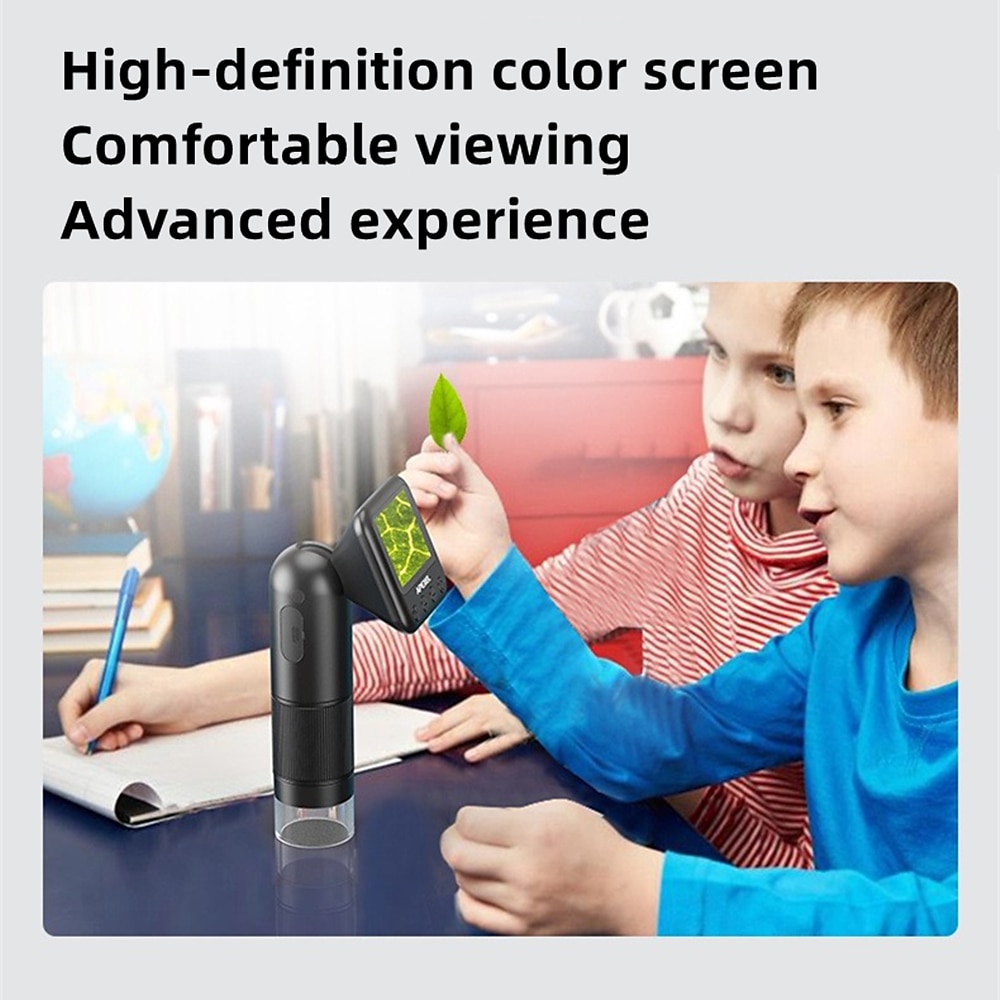 Handheld Digital Microscope with 2 LCD Screen 800X Pocket Portable Microscope for Kids with Adjustable Lights Coins Electronic Magnifier Camera 2025 - $83.99 –P5