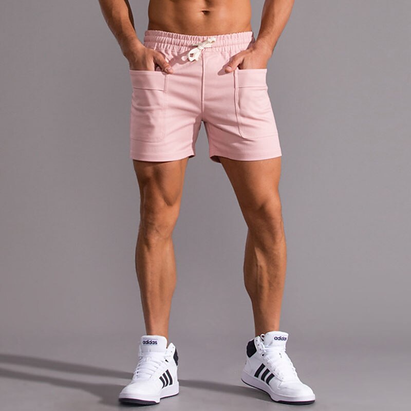 Per uomo Pantaloncini rosa Pantaloncini estivi Pantaloncini casual Tasche Liscio Comfort Traspirante Esterno Giornaliero Per uscire Di tendenza Informale Nero Bianco del 2025 a $23.99 –P5