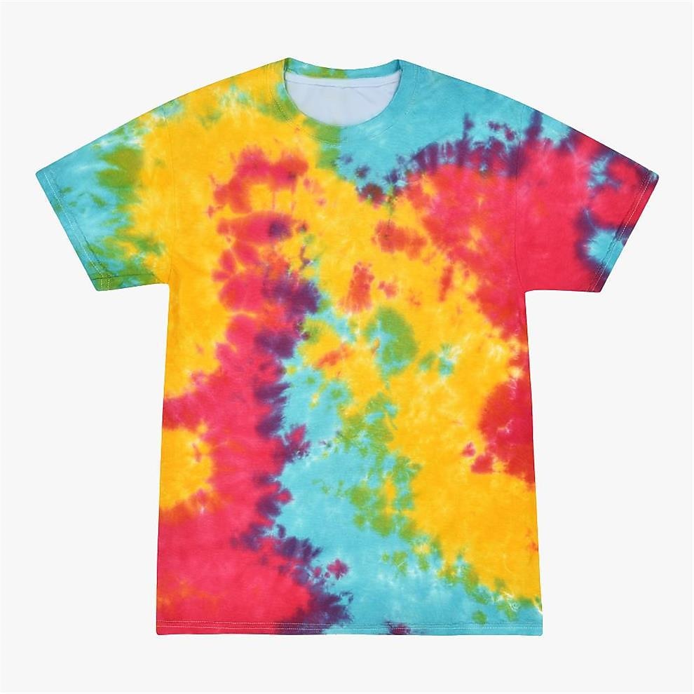 Disk Tie Dye T-skjorte Animé 3D Graphic Til Par Herre Dame Voksne Maskerade 3D-utskrift Fritid / hverdag 2025 - $17.99 –P4