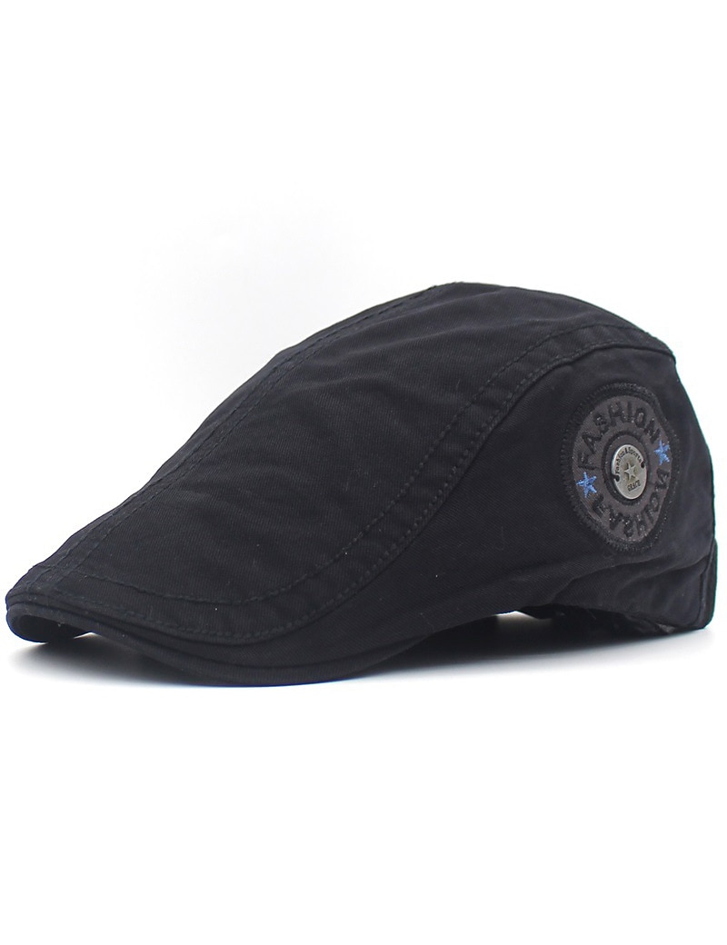 Bărbați Bască Flat Pălărie Ascot Pălărie Newsboy Negru Albastru Marin Închis Bumbac Modă Ajustabile Șic Stradă Stilat Anii 1920 Moda În aer liber Zilnic Ieșire Scrisă Cald 2026 - $12.49 –P4