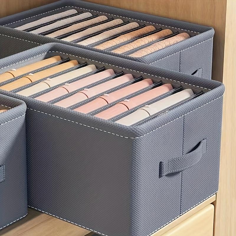Foldable Clothes Storage Box, Thickened Compartment Organizer for Pants and Shirts - PP Board, 17.32 x 11.81 x 7.87 inches 2025 - $7.99 –P2