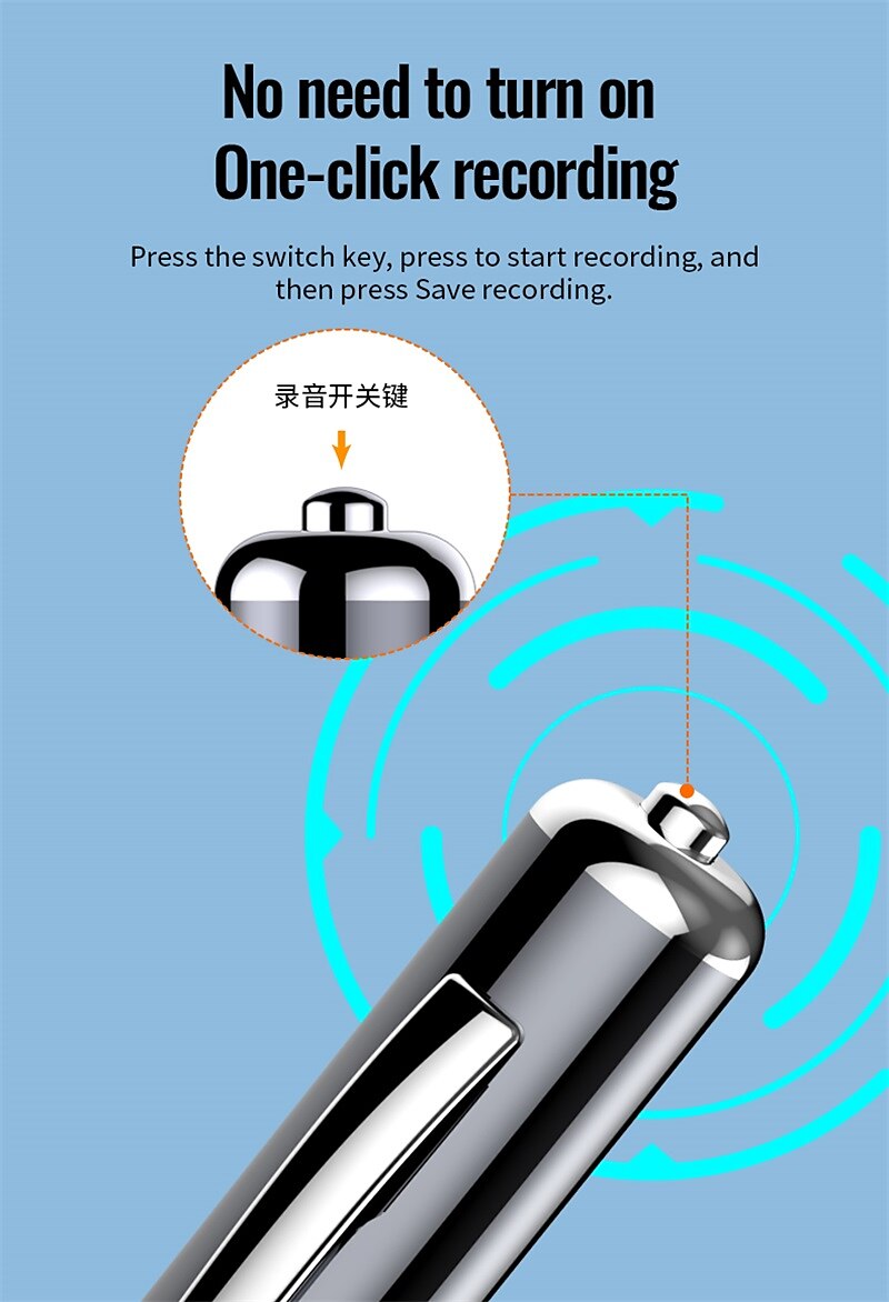 Digital Voice Recorder Q91 English Portable Digital Voice Recorder Recording Android System Voice Activated Recorder Portable MP3 Player Audio Recorder with Playback for Business Speech Meeting 2025 - $31.99 –P4