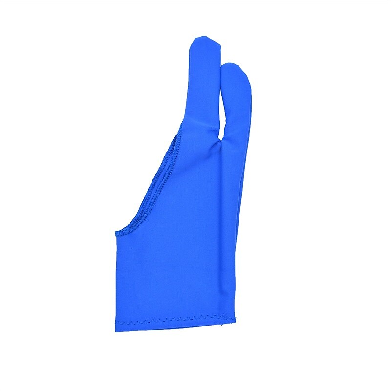2pcs artista professionista che disegna due dita guanto antivegetativo per tavoletta grafica light pad (neroblurossoviolarosa) del 2025 a $6.99 –P7