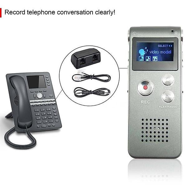 Портативный перезаряжаемый цифровой диктофон с 8 ГБ MP3-плеер компактный диктофон для записей и встреч 2025 - $28.99 –P3