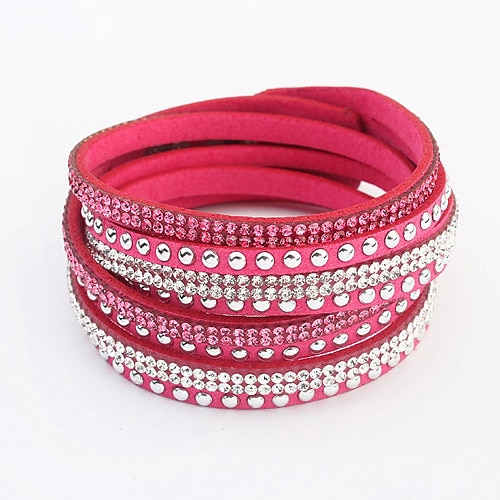 Dame Vintage Armbånd Vevet Armband Retro Mote Veving Mote Enkel Elegant Ferie Lær Armbånd Smykker Svart / Hvit / Rosa Til Fest & Aften Gave Ferie Bursdag Festival 2025 - $9.49 –P3