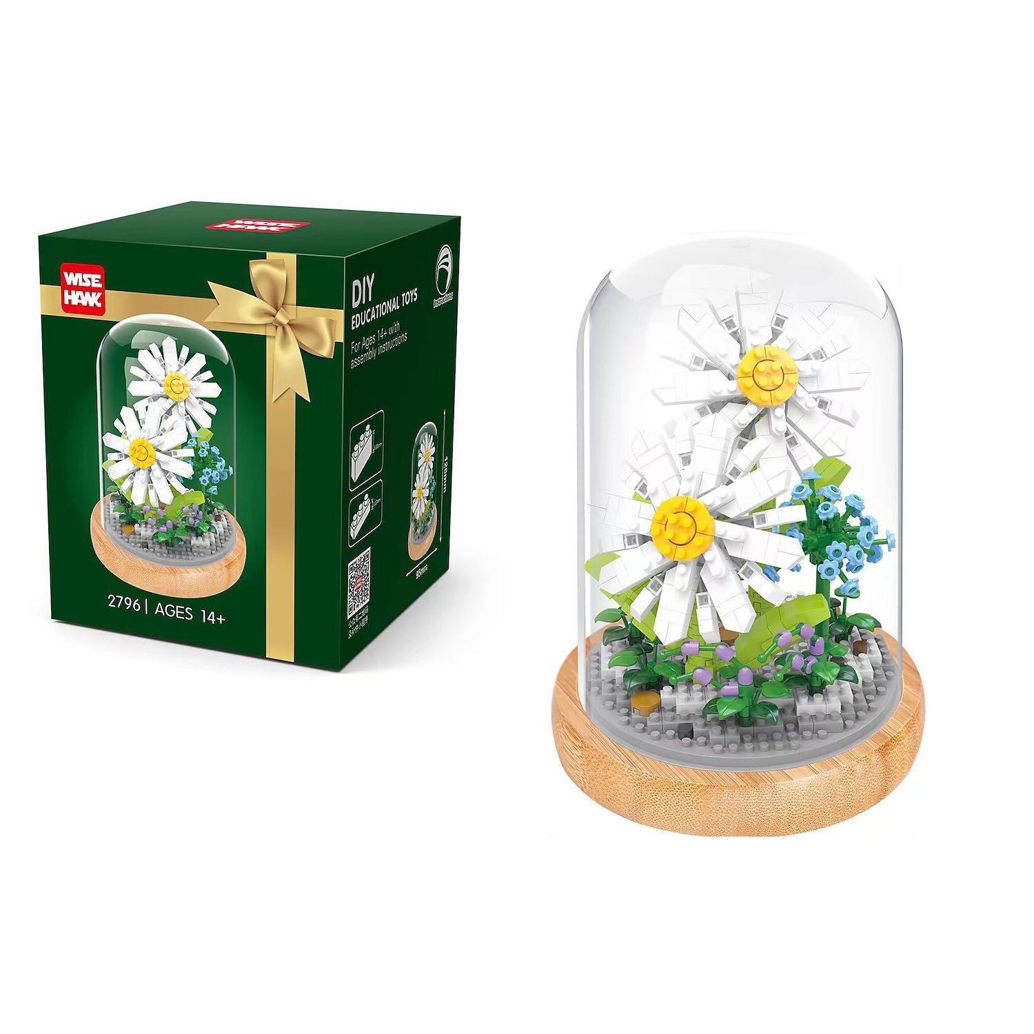 Blocos de construção para presentes do dia das mulheres, crie lindos buquês de flores com este kit de construção de flores de 1 peça - perfeito para adultos&amp; crianças! presentes de dia das mães de 2025 por $35.99 –P11