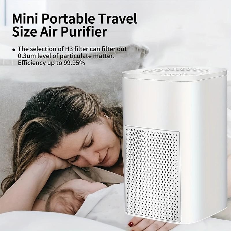 1pc Portable Air Purifier USB Car Purifier Negative Ion Purification Formaldehyde Removal Sterilization Odor Removal Smoke Odor Removal Car Office Bedroom Shithouse 2025 - $27.99 –P2