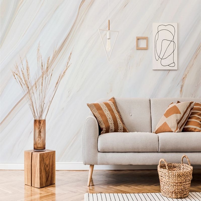 Coole Tapeten, abstrakte Marmortapete, Wandbild, weißer Aufkleber, abziehbares PVC/Vinyl-Material, selbstklebend/Kleber erforderlich, Wanddekoration für Wohnzimmer, Küche, Bad 2026 - $20.99 –P10
