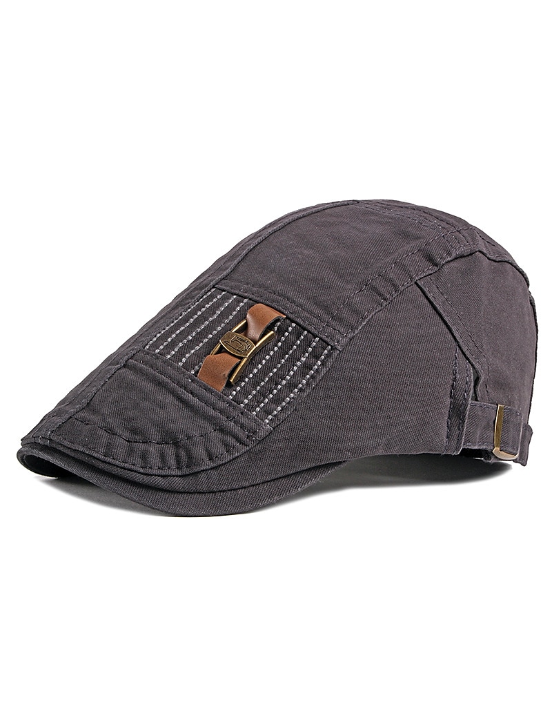 Herren Schiebermütze Ascot-Hut Ballonmütze Schwarz Dunkelmarine Baumwolle Mode Strassenmode Stilvoll 1920er Jahre Mode Outdoor Täglich Ausgehen Glatt Warm 2025 - $12.49 –P6