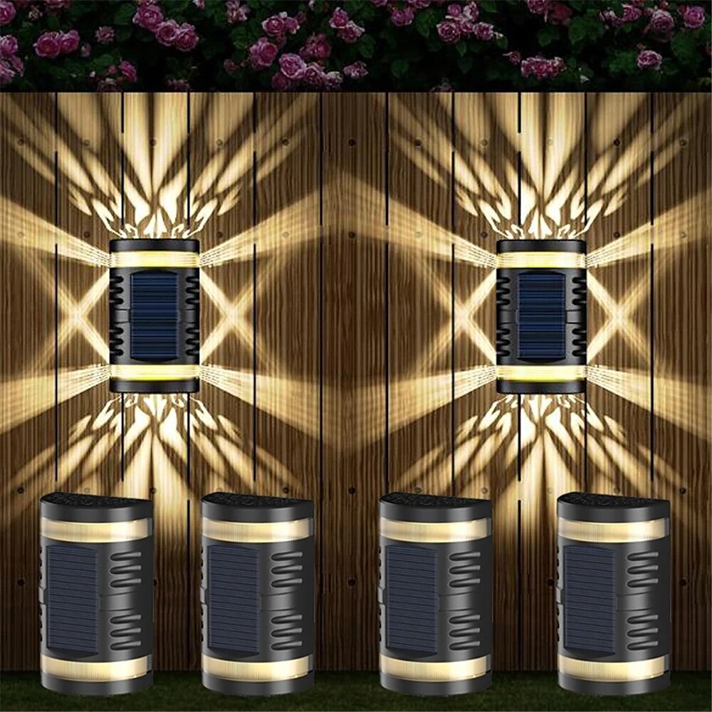 סולארית led מנורת קיר חיצונית עמיד למים אור עיצוב גן למרפסת חצר נוף רחוב גן אור קיר 2025 - $13.99 –P1