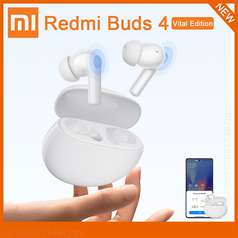 Xiaomi Redmi Buds 4 Vitality Edition TWS Headphones Bluetooth 5.3 Touch  Convenient Operation 28 Hours Long Battery Life 2024 - US $42.89