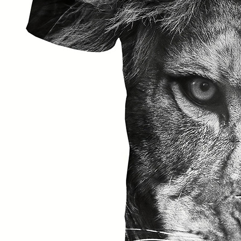 Herre Grafisk Dyr Løve T skjorte Kortermet T skjorte 3D-utskrift Crew-hals Skjorte Årgang Mote Designer utendørs Daglig Sport Mørkebrun Svart Gul Vår sommer Klær S M L XL 2XL 3XL 2025 - $17.99 –P5