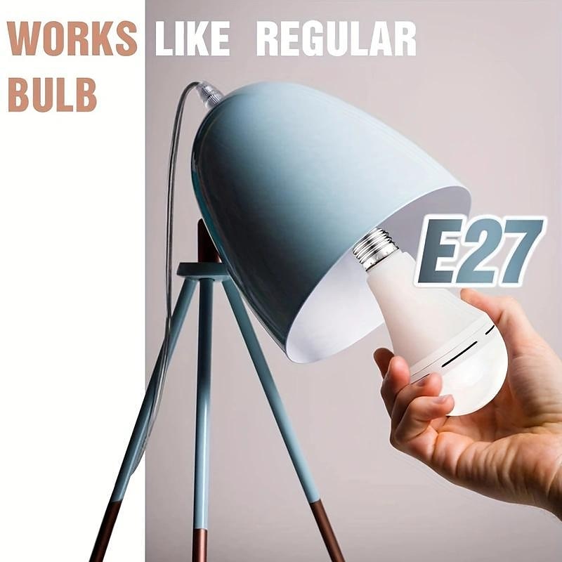 Rechargeable Emergency Led Light Bulb With Hook Stay Lights Up When Power  Failure E27 LED Light Bulbs For Home Campinp Hiking 2024 - US $8.74