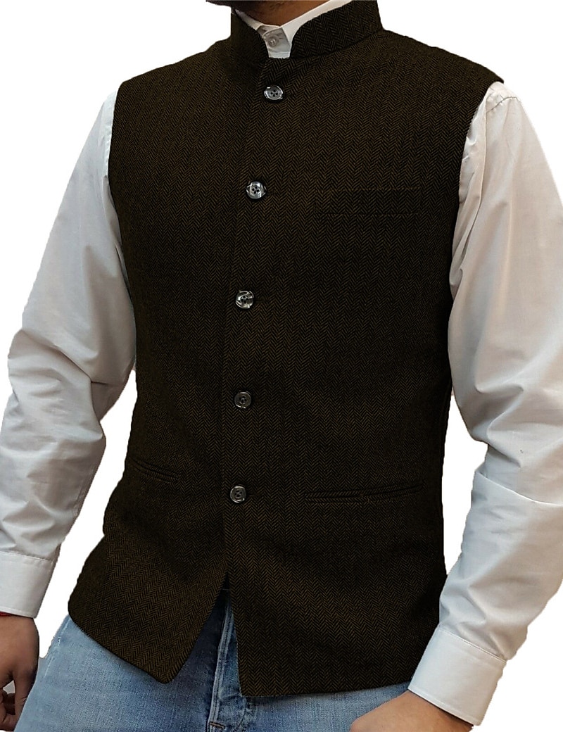 Buy WESTICO Men's Formal Lycra Nehru Jacket with Mandarin Collar Waist Coat  Nehru Coat Jawahar Bandi (38, Blue) at Amazon.in