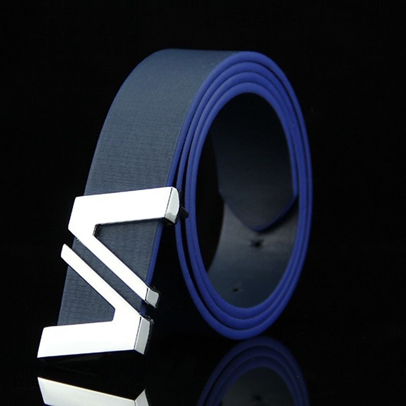 Men's Sashes Belt Men's belt Waist Belt Black White PU Leather Alloy Modern Contemporary Solid / Plain Color Vacation Daily Wear Casual Daily 2025 - $11.49 –P5