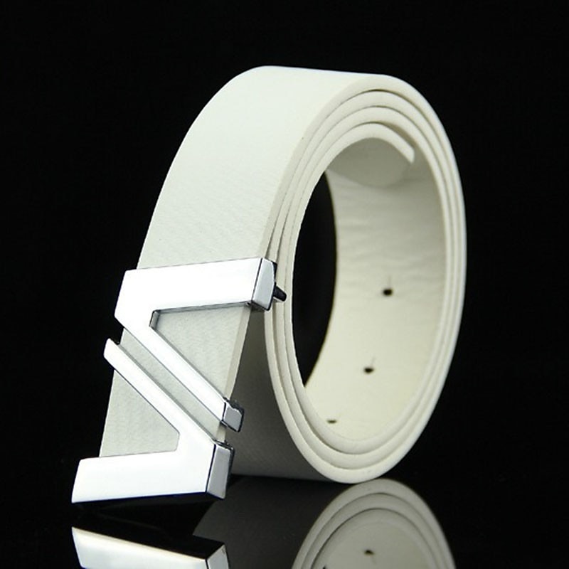 Men's Sashes Belt Men's belt Waist Belt Black White PU Leather Alloy Modern Contemporary Solid / Plain Color Vacation Daily Wear Casual Daily 2025 - $11.49 –P2