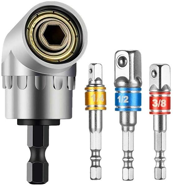 High Quality 105 Degrees 1/4&amp;quot; Extension Hex Drill Bit Adjustable Hex Bit Angle Driver Screwdriver Socket Holder Adaptor Tools 2025 - $21.99 –P1