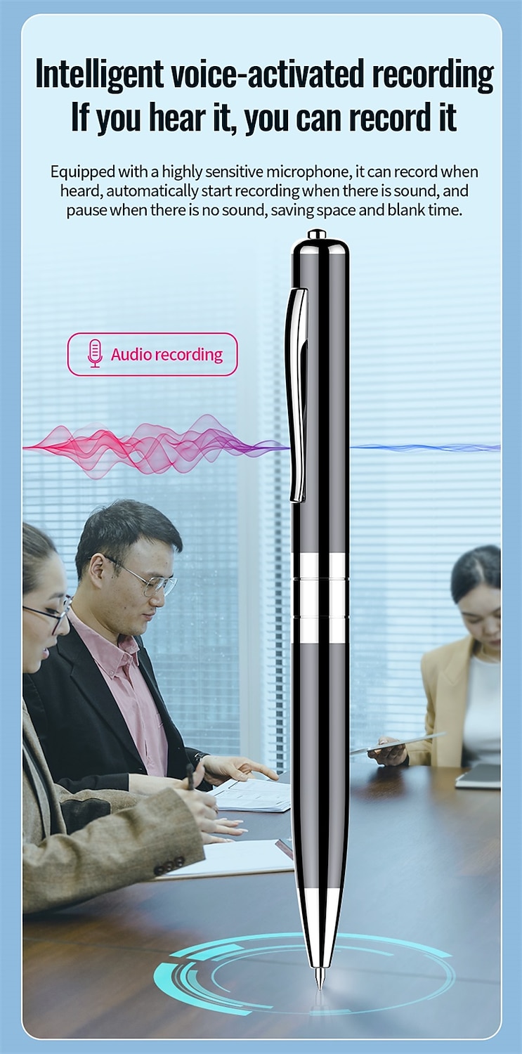 Digital Voice Recorder Q91 English Portable Digital Voice Recorder Recording Android System Voice Activated Recorder Portable MP3 Player Audio Recorder with Playback for Business Speech Meeting 2025 - $31.99 –P6