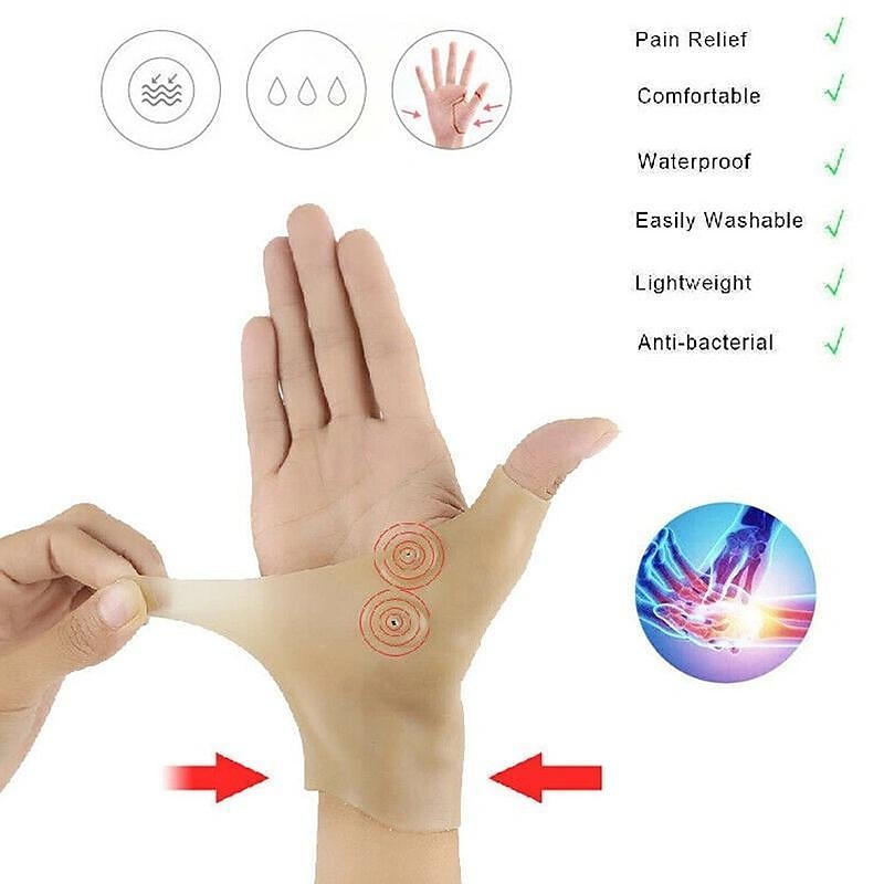 magnetiska terapihandskar handled ärm handled stukning fast handled ärm silikon tumm ärm mus handskydd 2025 - $7.49 –P3