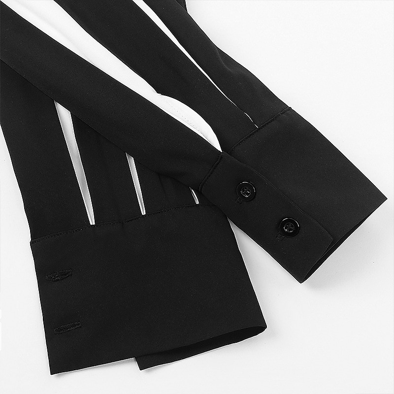 Retrò Vintage Punk & Gotico Medievale Blusa / Camicia Mascherata Tunica Fiera del Ren Cavaliere Vichingo Crociato Con Volant Blocco di colori Per uomo Celtico Costumi da pirata Carnevale Mascherata del 2025 a $38.99 –P9