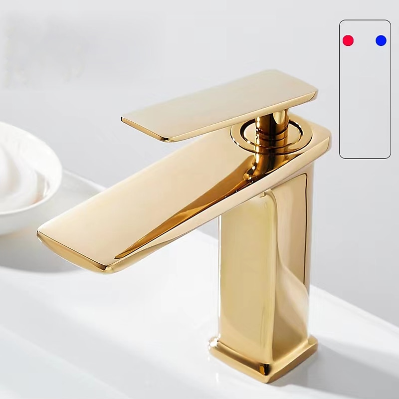 mitigeur lavabo mitigeur lavabo sur gorge, monobloc mitigeur céramique mitigeur lavabo avec flexible eau froide et eau chaude noir doré blanc chrome de 2025 ? $89.99 –P15