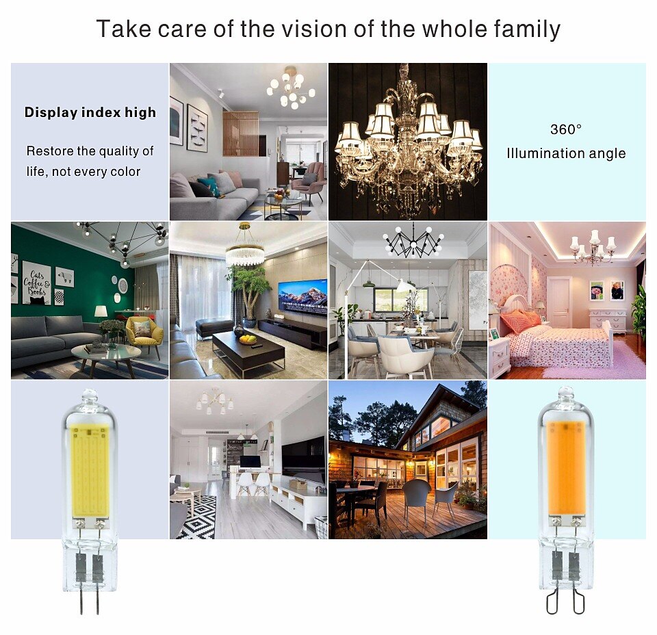 10 stuks 2w led bi-pin lampen 200 lm g9/ g4 t 1 led kralen cob warm wit/ wit dimbaar 220-240 v 2025 - $37.99 –P4