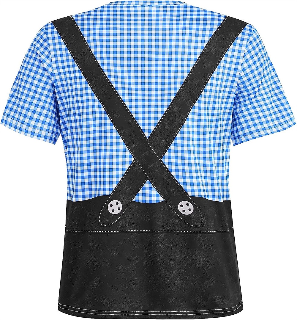 T-shirt Lederhosen 3D Bavarese Stile da Strada Corte Grafico per Per uomo Adulti Stampa 3D  per Birra Oktoberfest Feste Casual Quotidiano del 2026 a $17.49 –P8