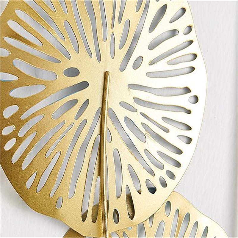 Décoration murale 1pc, décoration murale en métal conçue avec une feuille de lotus, décoration murale suspendue rustique, art mural en métal de ferme, décoration murale moderne pour le bureau de la chambre à coucher du salon de 2025 ? $38.99 –P12