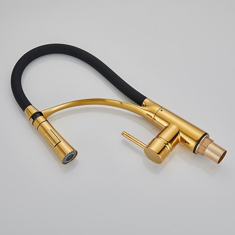 rubinetti da cucina a scomparsa rubinetti miscelatori per lavello, rubinetti in ottone per tubi flessibili girevoli a 360 gradi, maniglia singola con tubo dell'acqua calda e fredda del 2025 a $145.99 –P3