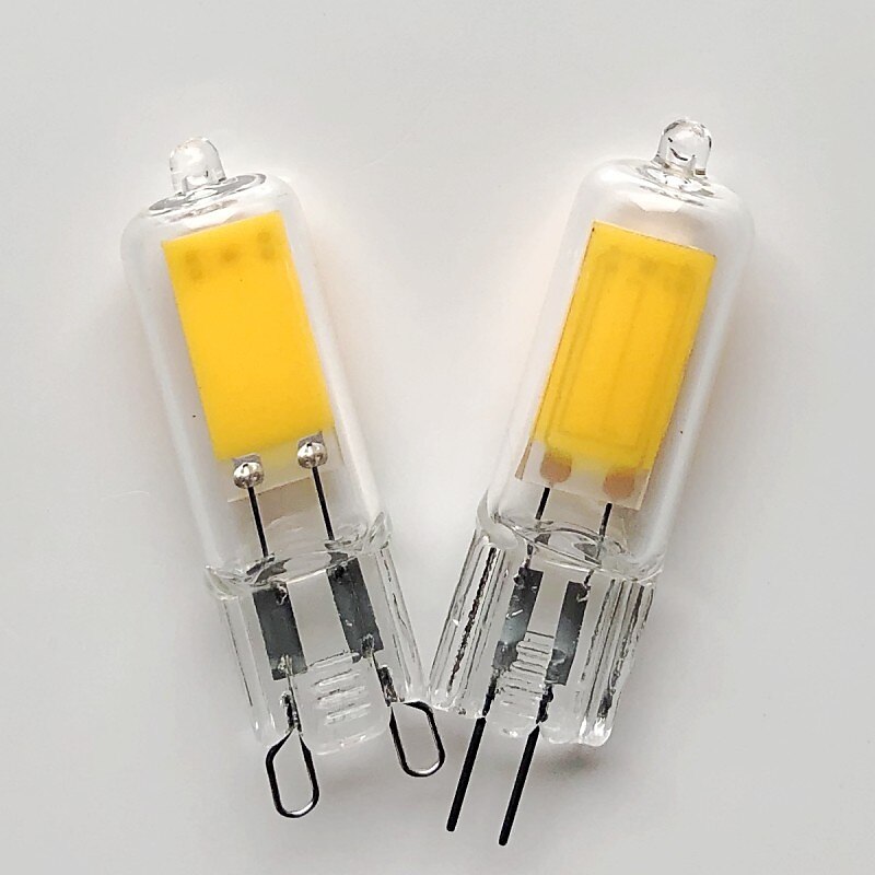 10 stuks 2w led bi-pin lampen 200 lm g9/ g4 t 1 led kralen cob warm wit/ wit dimbaar 220-240 v 2025 - $37.99 –P1