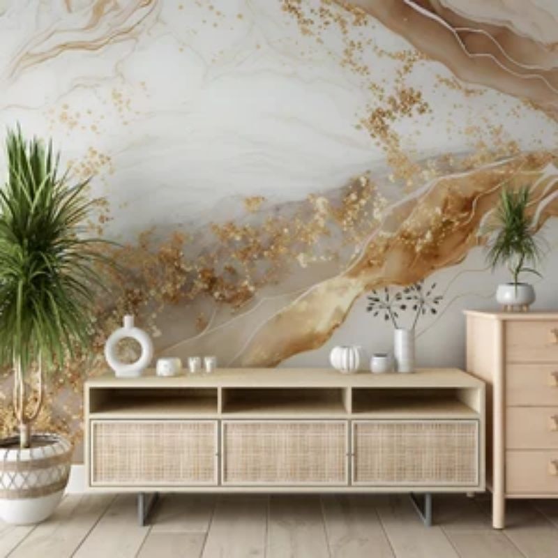 Coole Tapeten, abstrakte Marmortapete, Wandbild, weißer Aufkleber, abziehbares PVC/Vinyl-Material, selbstklebend/Kleber erforderlich, Wanddekoration für Wohnzimmer, Küche, Bad 2026 - $20.99 –P2