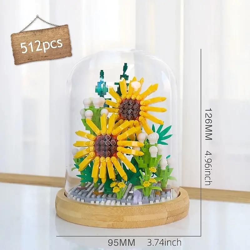2025年 女性の日のギフトビルディングブロック、この 1 個の花ビルディングキットで美しい花束を作成 - 大人に最適& 子供たち!お母さんへの母の日のプレゼント コレクション – $38.99 –P9