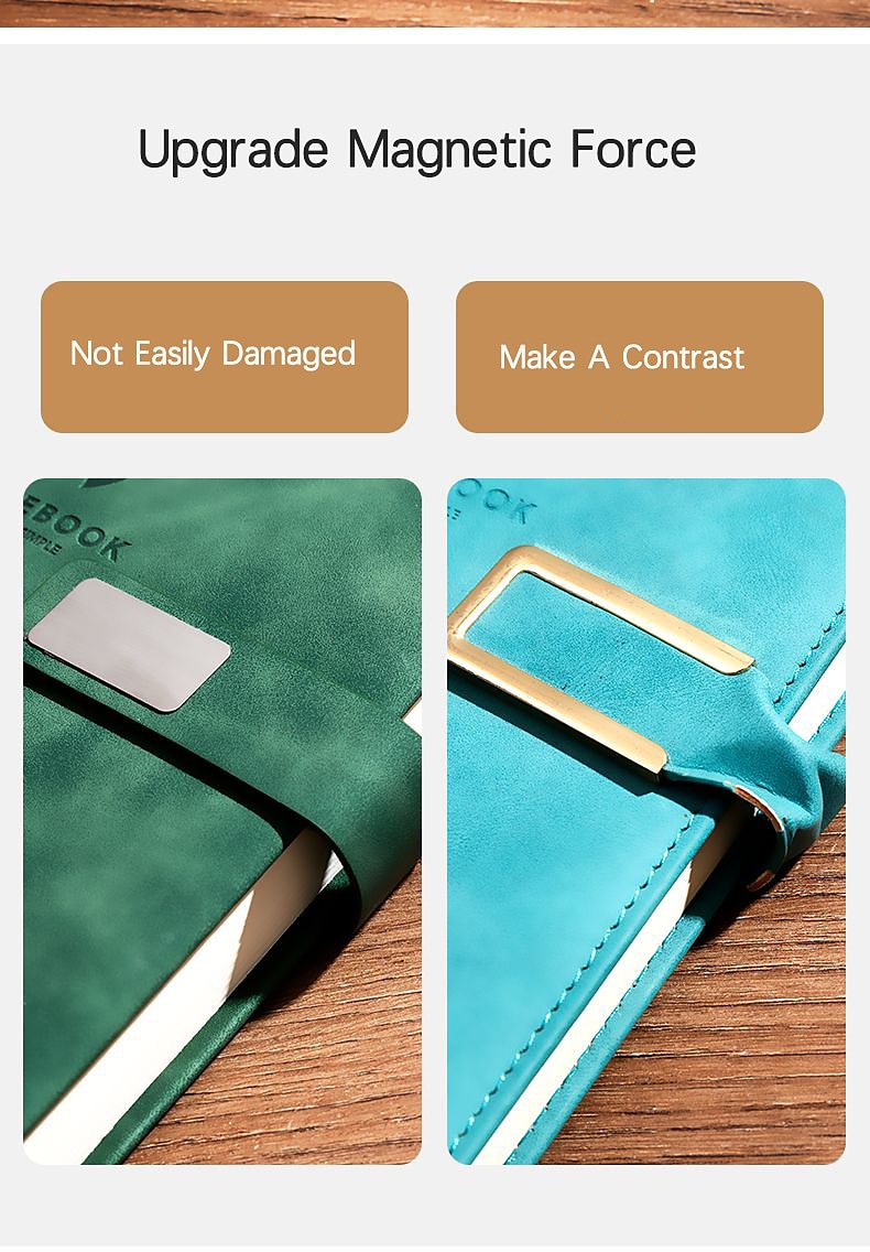 Notebook Super Thick College Students A5 Leather Business Notepad Thick Retro Simple Diary Creative Wholesale, Back to School Gift (Excluding Pens) 2025 - $20.99 –P10