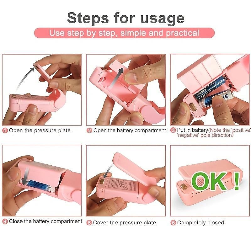 termosigillatrice portatile per sacchetti, custodia in plastica per sacchetti sigillanti per snack clip mini sigillatrice pratica guarnizione adesiva per gadget per snack alimentari del 2025 a $3.99 –P7