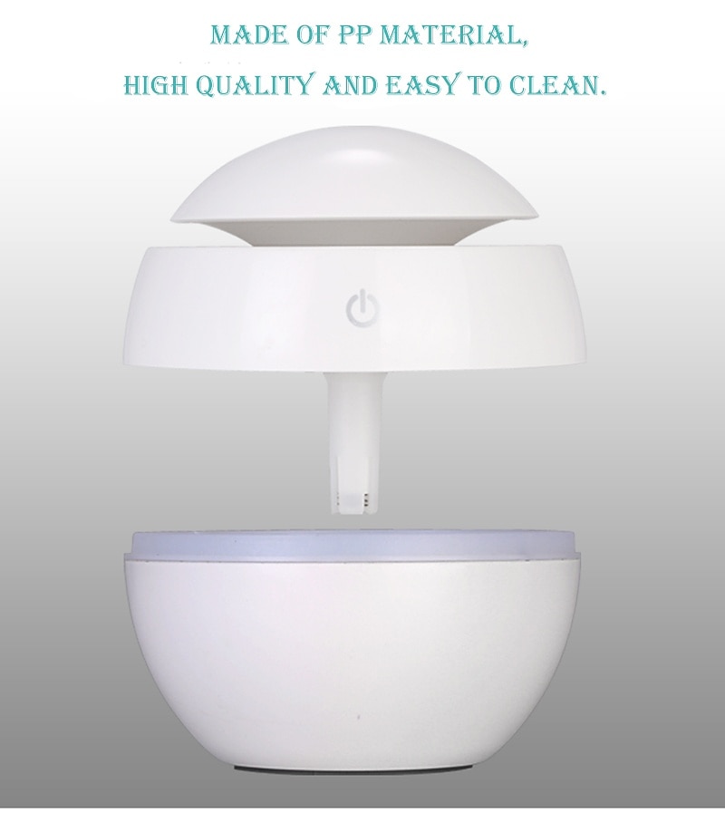 etherische oliediffuser met aroma usb ultrasone luchtbevochtiger voor thuis aromadiffuser stoomdiffuser 7-kleuren led-licht 130 ml kantoor 2025 - $19.99 –P4