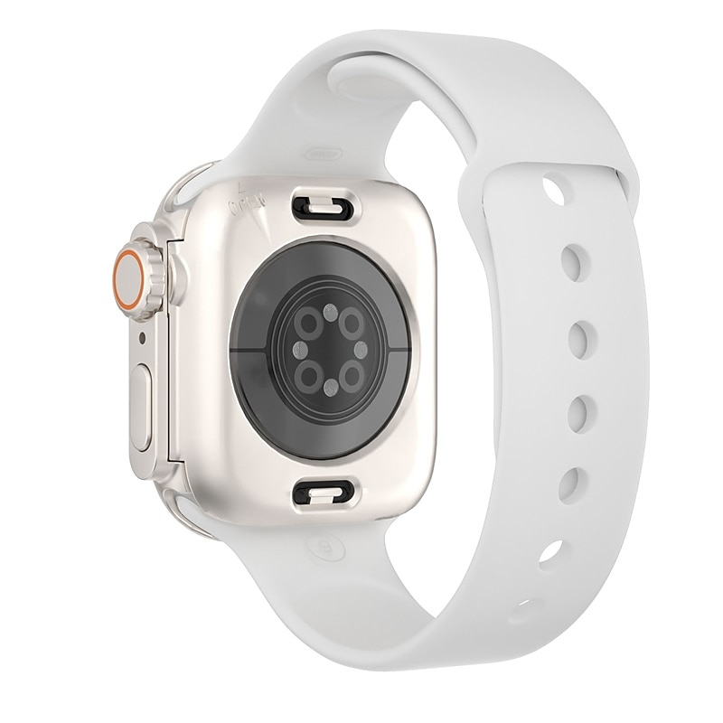 Watch Case Compatible with Apple Watch Series 8 7 41mm 45mm / Series 6 5 4 SE 40mm 44mm / Series 3 2 1 38mm 42mm Scratch Resistant All Around Protective HD Clear Tempered Glass / PC Watch Cover 2025 - $15.99 –P8