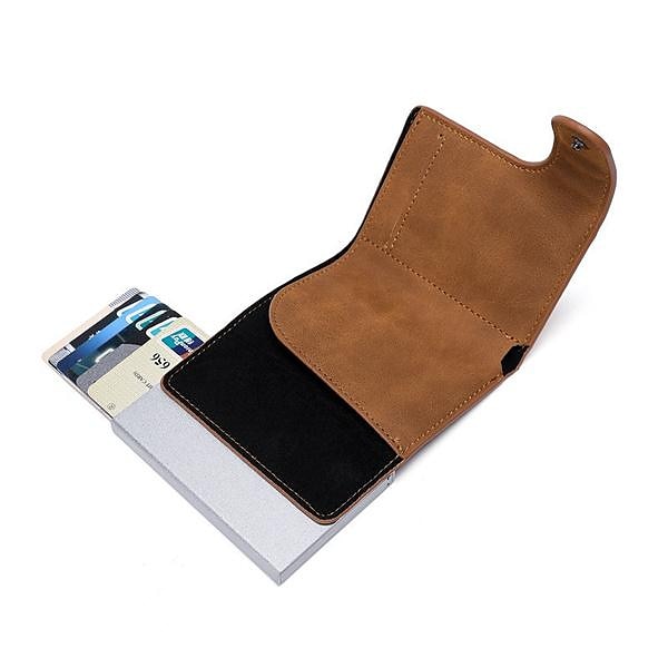 RFID Pop Up Credit Card Holder Wallet Men Business Card Case Slim Minimalist Trifold Credit Card Wallet for Women Card Holder Up 2025 - $16.99 –P16