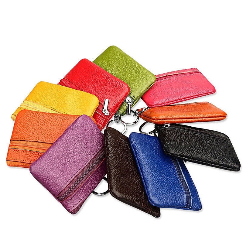 Fashion Leather Mini Coin Change Purse Wallet Clutch Zipper Small Soft Key Card Holder Money Bag Pocket Wallets 2025 - $10.99 –P3