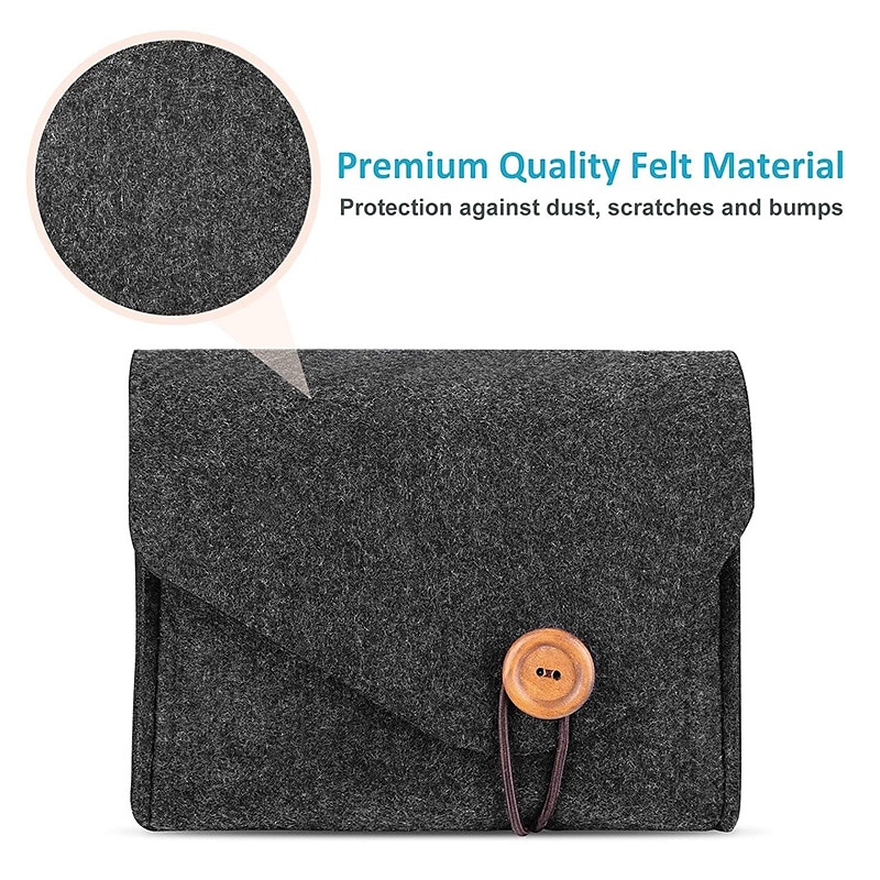 Macbook Power Adapter Case Storage Bag Felt Portable Electronics Accessories Organizer Pouch for MacBook Pro Air Laptop Power Supply Magic Mouse Charger Cable Hard Drive Power Bank 2025 - $8.99 –P4