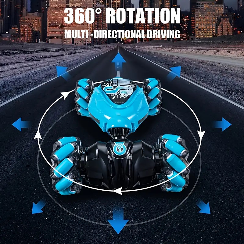 Latest 4WD 1:14 Scale Remote Control Stunt Car 2.4G Wireless RC Drift Car Led Lights Watch Gesture Sensor Rotating Children's Toy Gift Christmas Gift 2025 - $75.99 –P10