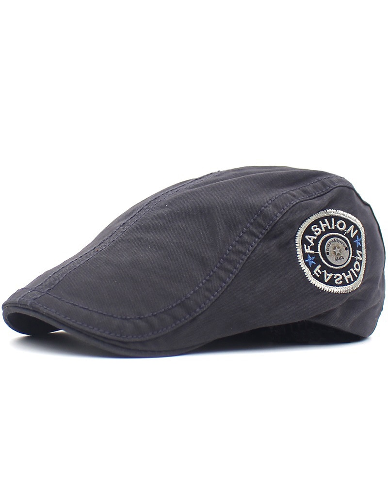 Bărbați Bască Flat Pălărie Ascot Pălărie Newsboy Negru Albastru Marin Închis Bumbac Modă Ajustabile Șic Stradă Stilat Anii 1920 Moda În aer liber Zilnic Ieșire Scrisă Cald 2026 - $12.49 –P7