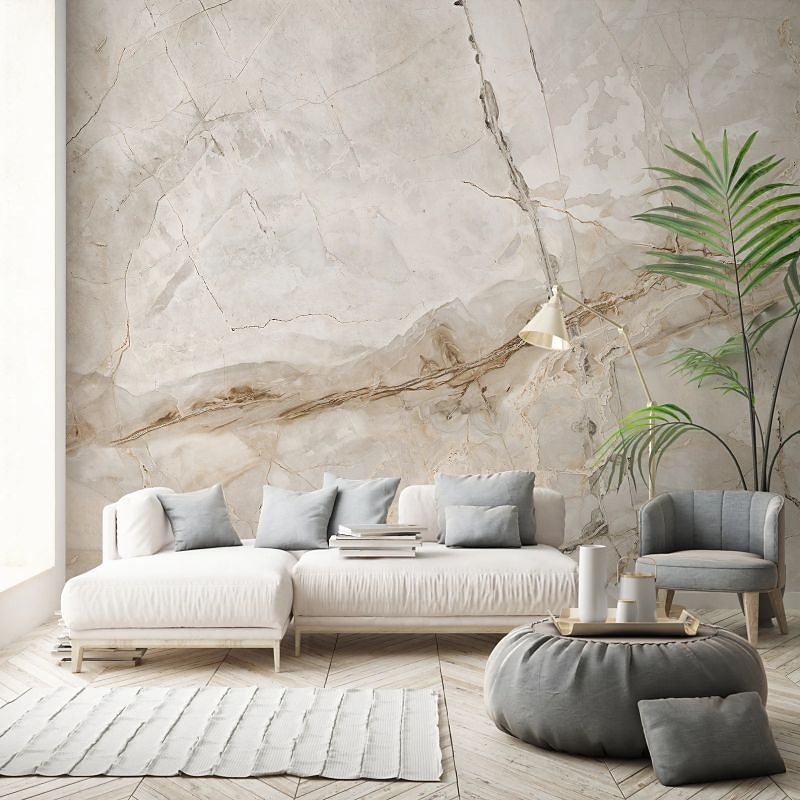 Coole Tapeten, abstrakte Marmortapete, Wandbild, weißer Aufkleber, abziehbares PVC/Vinyl-Material, selbstklebend/Kleber erforderlich, Wanddekoration für Wohnzimmer, Küche, Bad 2026 - $20.99 –P12