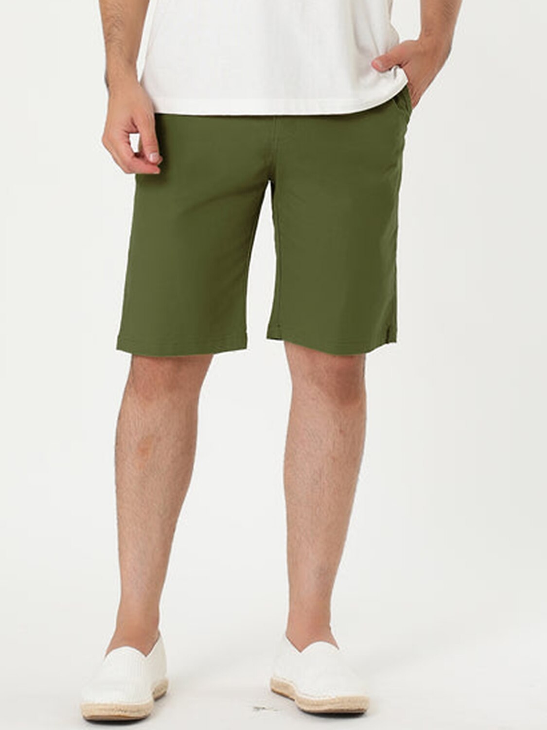 Férfi Rózsaszín nadrág Rövidnadrágok Chino Shorts Ruha Rövidnadrág Bermuda nadrág Zseb Sima Mokaszinok Légáteresztő Szabadtéri Napi Alkalmi Divat Alkalmi Fekete Arcpír rózsaszín 2025 - $21.99 –P10